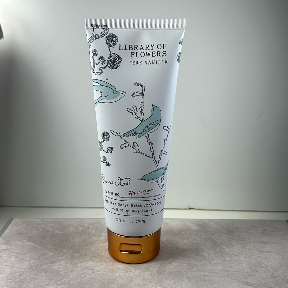 New Library of Flowers True Vanilla Shower Gel 8 fl oz